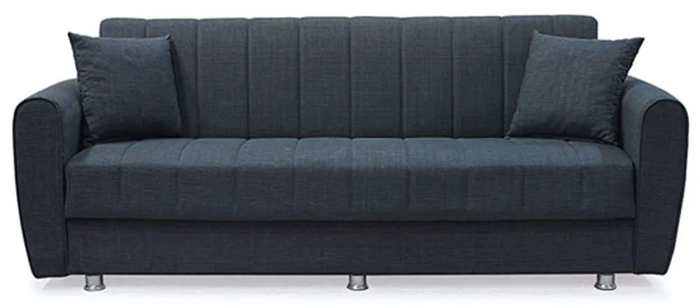 Καναπές-Κρεβάτι Τριθέσιος Joy 40.0102 220x77x88cm Dark Grey