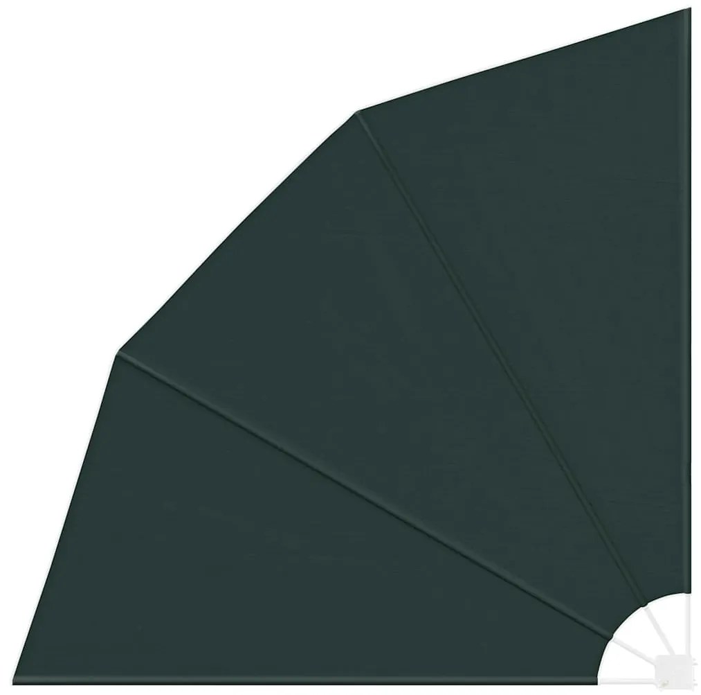 vidaXL Αδιάφανο σκίαστρο μπαλκονιού Σκούρο πράσινο 210 x 210 cm ύφασμα