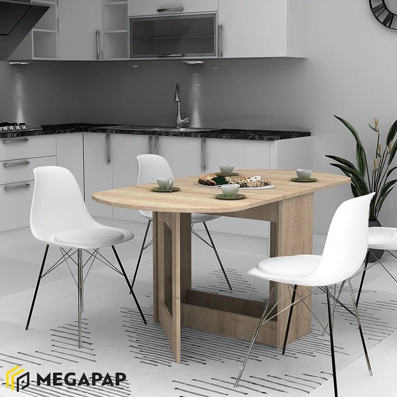 ΤΡΑΠΕΖΙ WINSLET MEGAPAP ΕΠΕΚΤΕΙΝΟΜΕΝΟ ΧΡΩΜΑ SONOMA 34(63+63)X80X76ΕΚ.