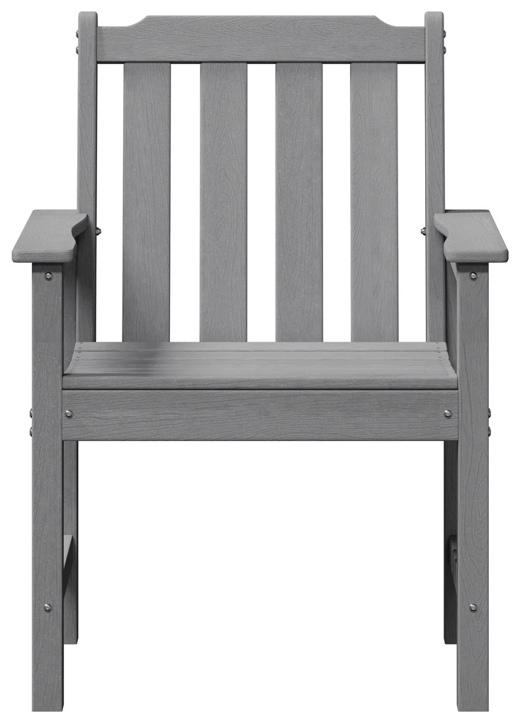 vidaXL Καρέκλες Κήπου 6 τεμ Ανοιχτό Γκρι 65.5x55.5x88 εκ. HDPE