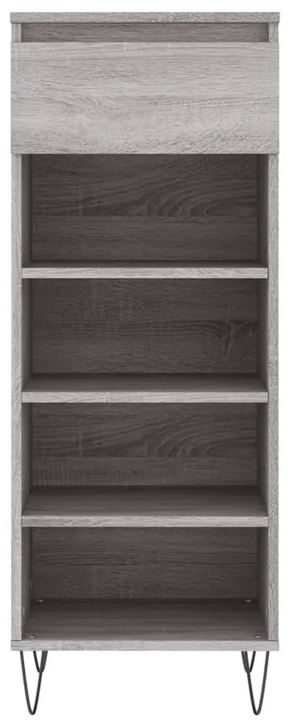 vidaXL Παπουτσοθήκη Γκρι Sonoma 40x36x105 εκ. από Επεξεργασμένο Ξύλο