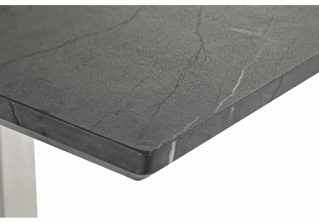 Τραπεζαρία DKD Home Decor Μαύρο Χάλυβας Ξύλο MDF 160 x 90 x 76 cm