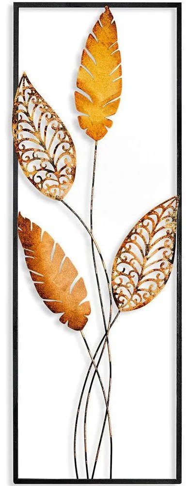Διακοσμητικό Τοίχου Timeyi 930DYU1184 32x90cm Gold-Rust Wallity Μέταλλο