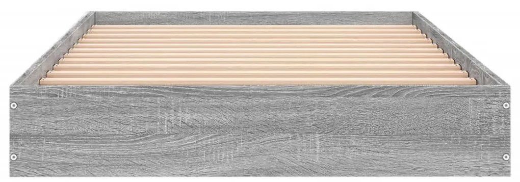 vidaXL Πλαίσιο Κρεβατιού Γκρι Sonoma 75x190 εκ. Επεξεργασμένο Ξύλο