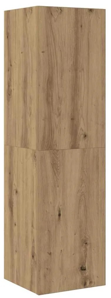 vidaXL Τηλεοπτική Κάβα Τοίχου 4 pcs artisan δρυς Μέγεθος: Μεσαίο