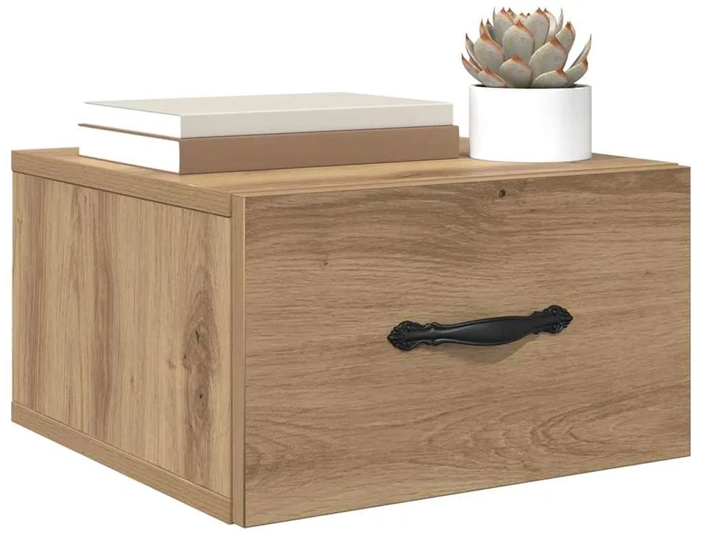 vidaXL Κομοδίνο artisan δρυς 35 x 35 x 20 εκ Επεξεργασμένο ξύλο