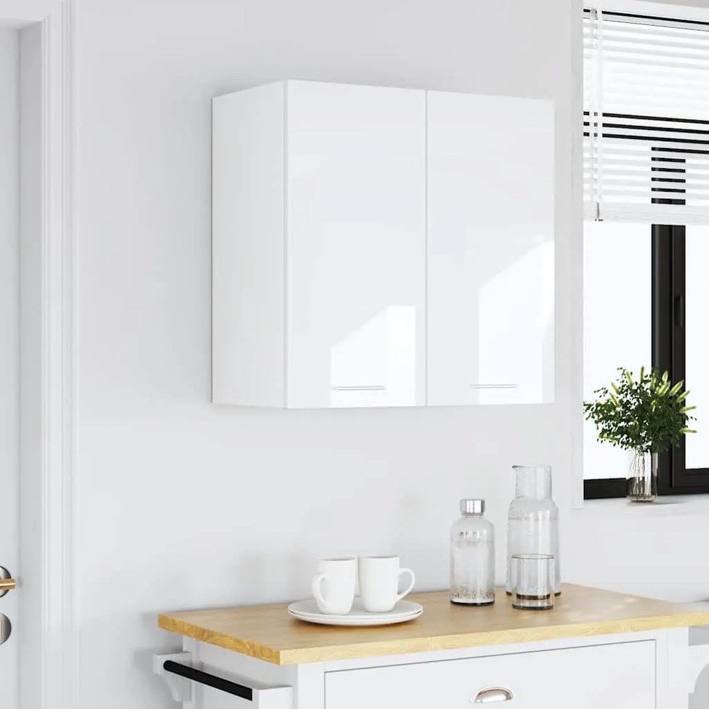 vidaXL Ντουλάπι Κρεμαστό Lyon Γυαλιστερό Λευκό 60x31x60εκ. από