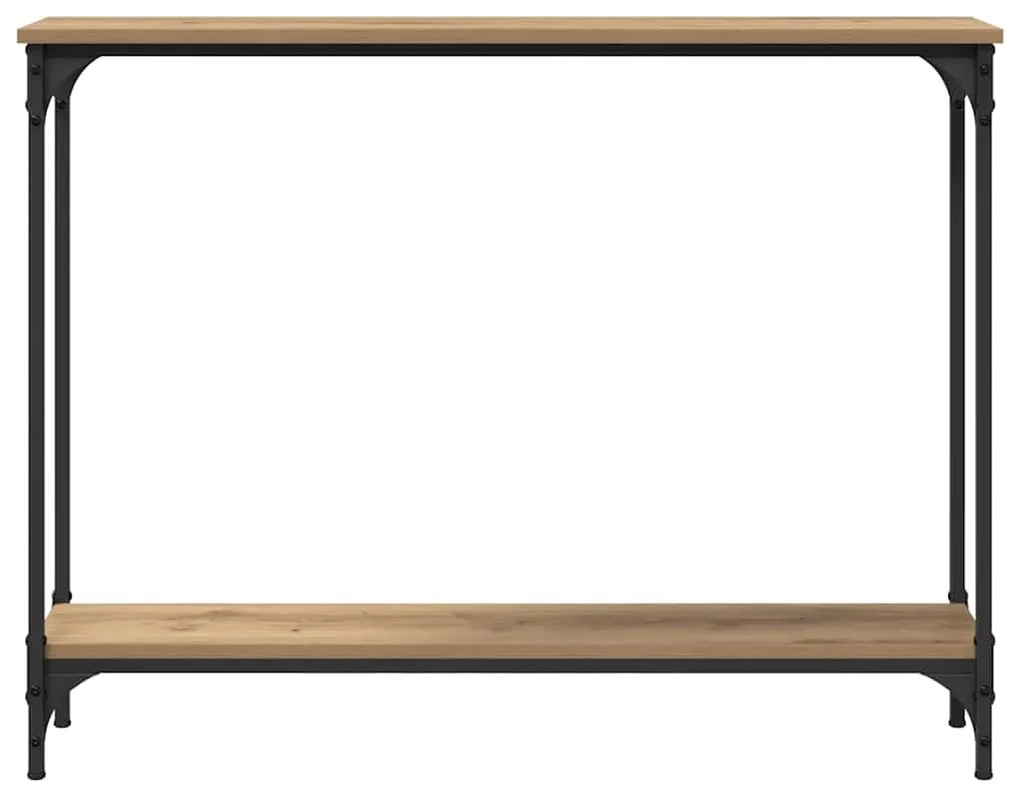 vidaXL Τραπέζι κονσόλας με ράφι Artisan Oak 101 x 23 x 15,5 εκ.