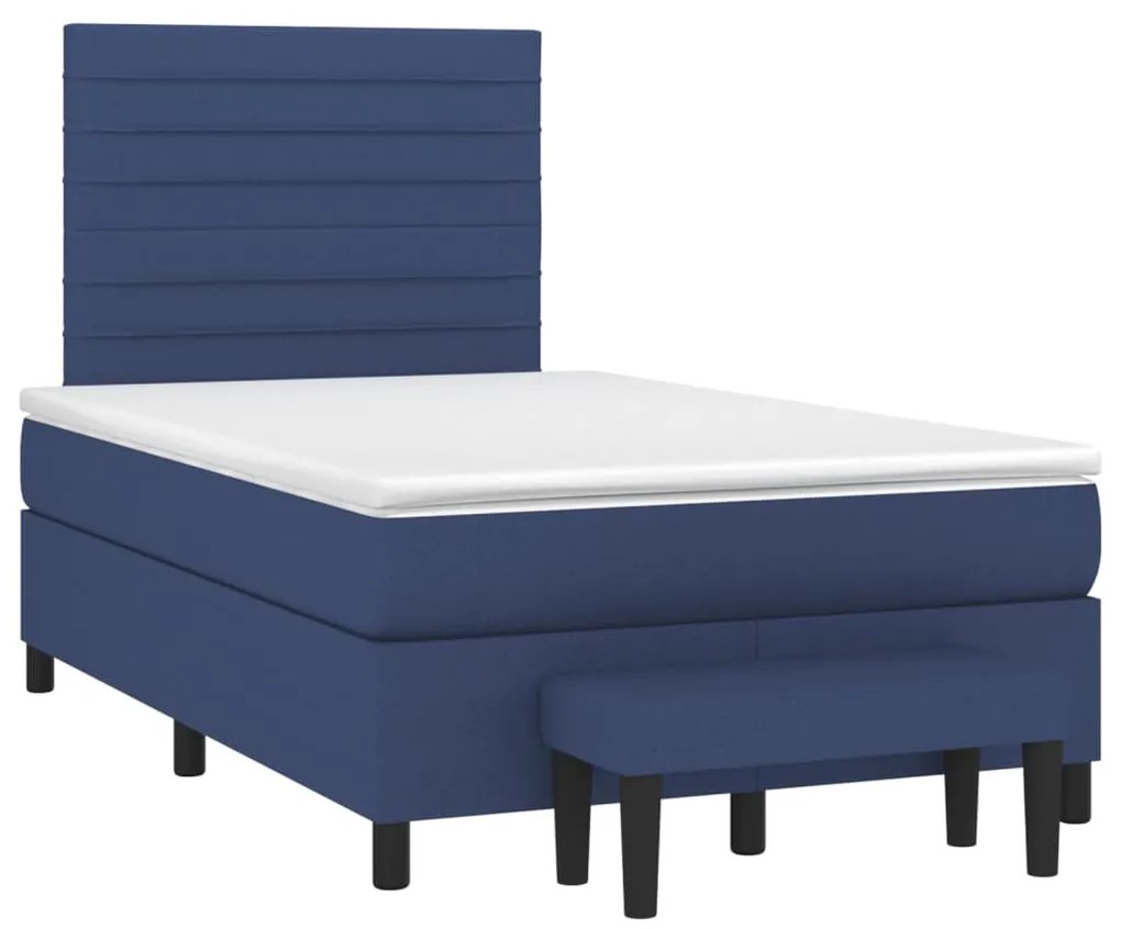 ΚΡΕΒΑΤΙ BOXSPRING ΜΕ ΣΤΡΩΜΑ ΜΠΛΕ 120X200 ΕΚ. ΥΦΑΣΜΑΤΙΝΟ 3136667