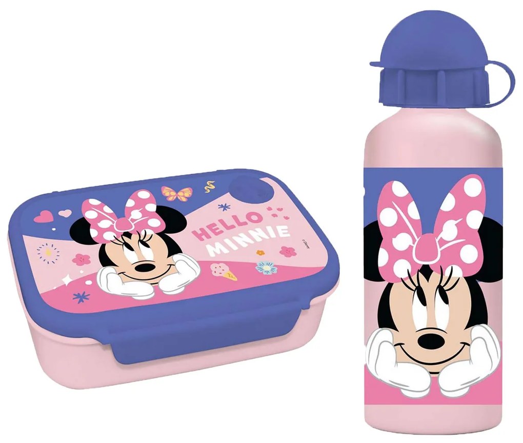 Φαγητοδοχείο 800ml &amp; Παγούρι 500ml  Must Minnie 000564931