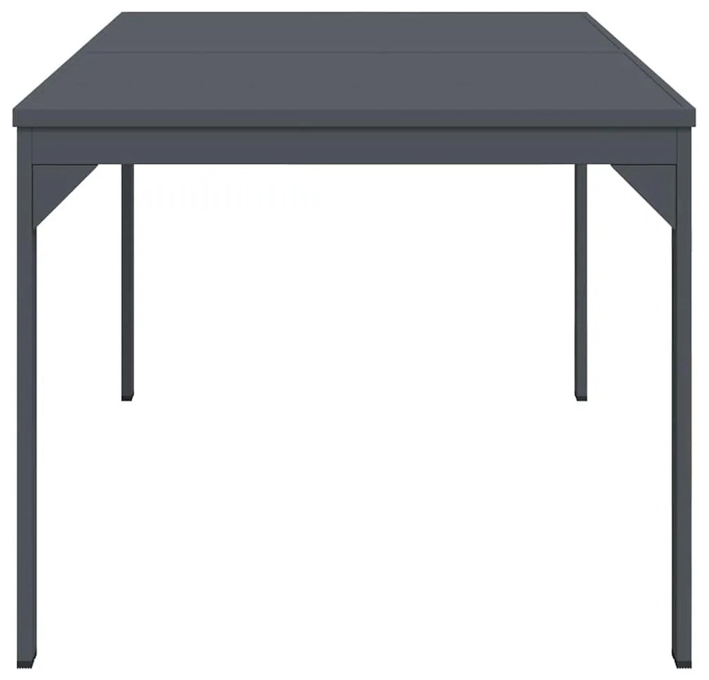 vidaXL Τραπέζι Επέκτασης 2 pcs Ανθρακί 210 x 90 x 73 εκ Ατσάλι
