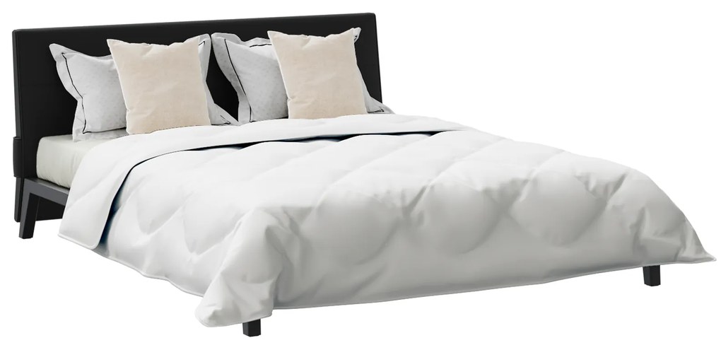 vidaXL Πάπλωμα με μαξιλάρι 3 pcs Λευκό 240 x 220 cm Μικροΐνες