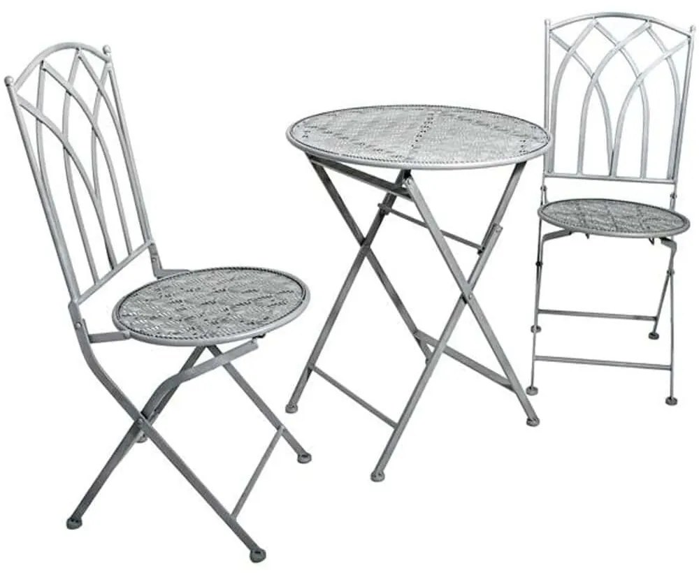 Τραπεζαρία Κήπου Gordon (Σετ 3Τμχ) 278-125-019 Grey Two Seater