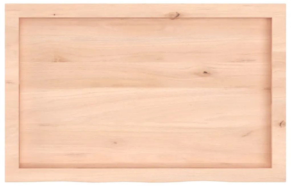 vidaXL Επιφάνεια Τραπεζιού 80x50x(2-6) εκ Ακατέργαστο Μασίφ Ξύλο Δρυός