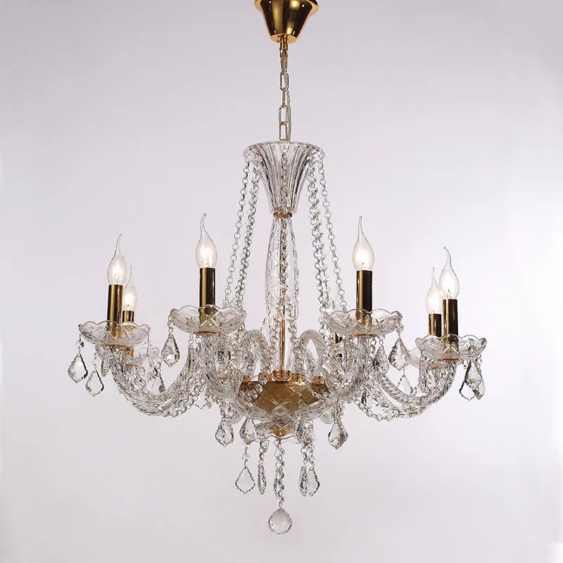 Πολυέλαιος Οροφής Aca Lilium BLK80048PCG Gold