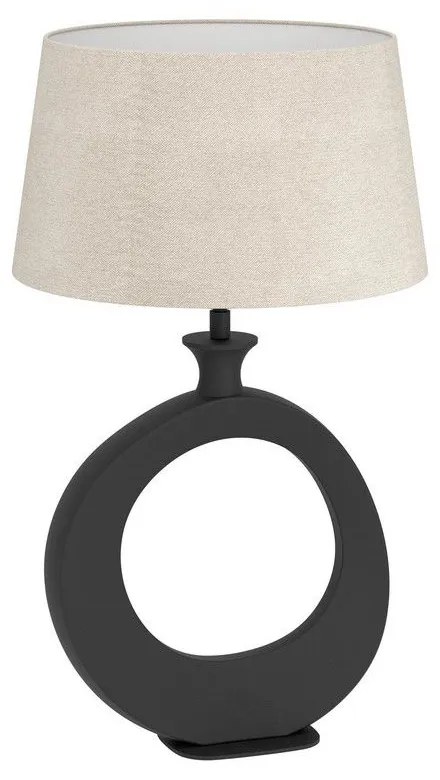 Φωτιστικό Επιτραπέζιο Diezma 390423 Ε27 30x52,5cm Black-Linen Eglo