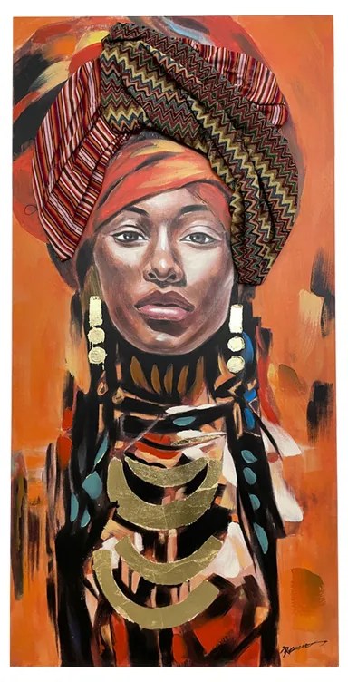 Πίνακας σε καμβά Afro Inart 70x3x140εκ (1 τεμάχια)