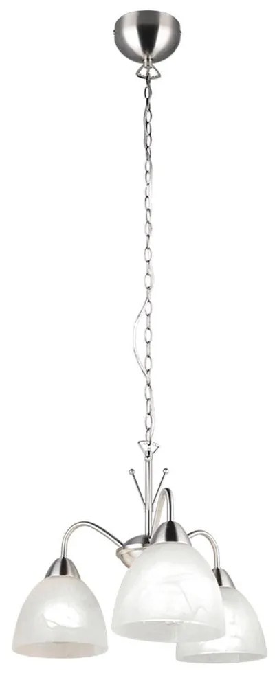 Φωτιστικό Οροφής Κρεμαστό Dobby R31053007 3xE27 10W Φ43x150cm Nickel-White RL Lighting