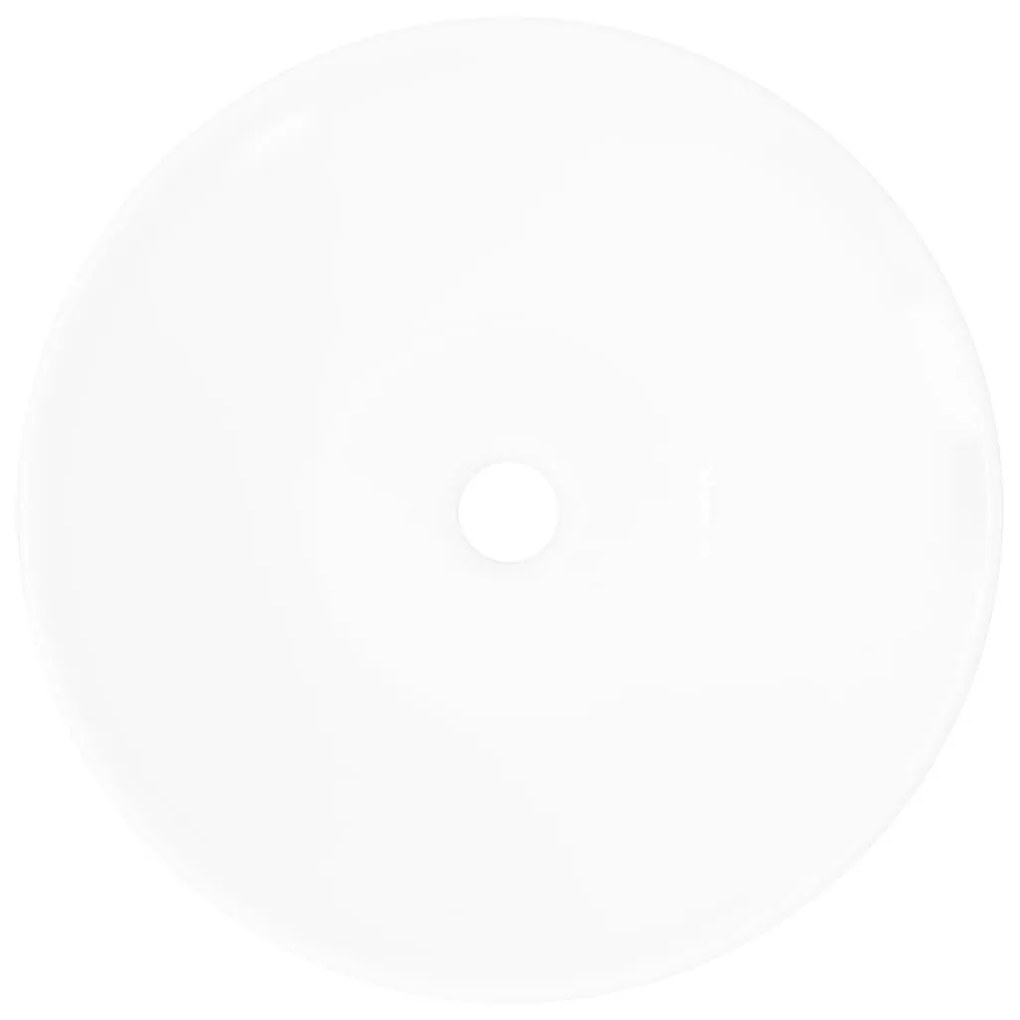 Νιπτήρας Μπάνιου Κεραμεικός Πορσελάνη Μπολ Λευκός Έργο Τέχνης