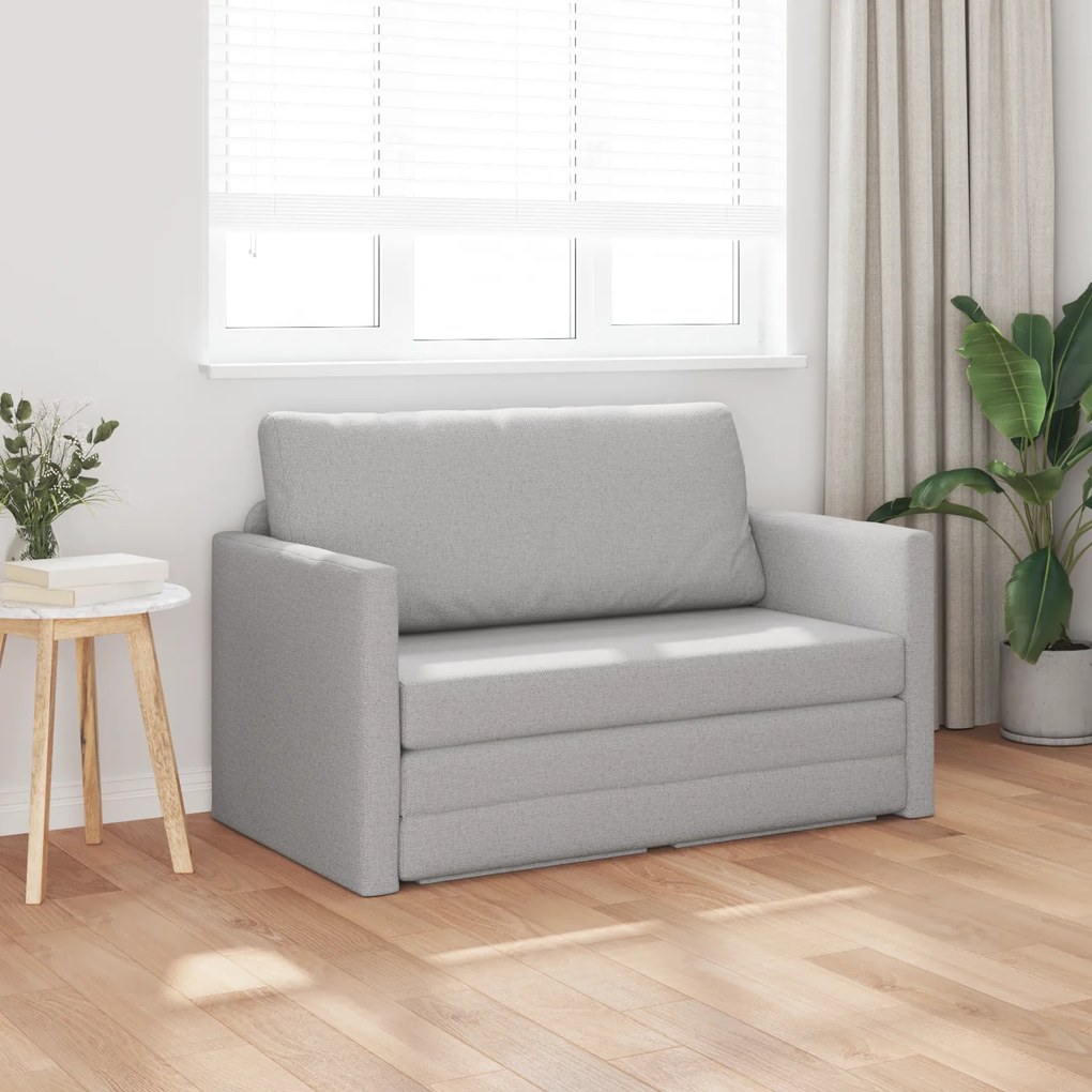 vidaXL Καναπές Κρεβάτι 2 σε 1 Ανοιχτό Γκρι 124x71x78 cm Ύφασμα
