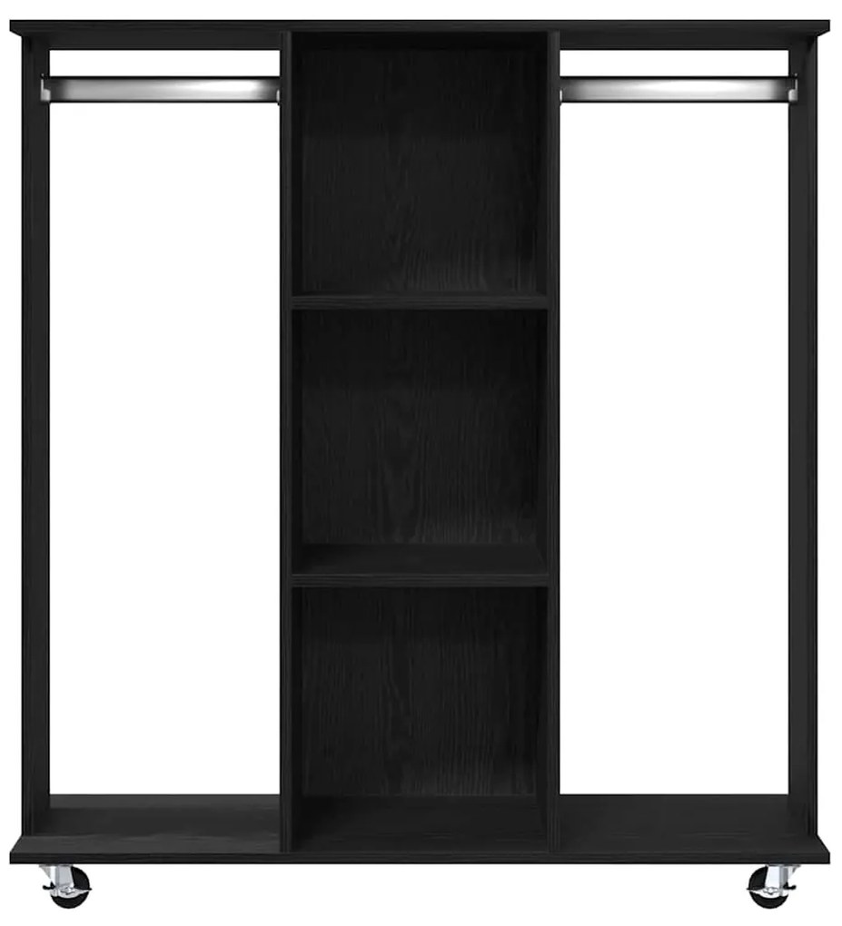vidaXL Ντουλάπα Μαύρη δρυς 102 x 38 x 110 εκ. Επεξεργασμένο ξύλο