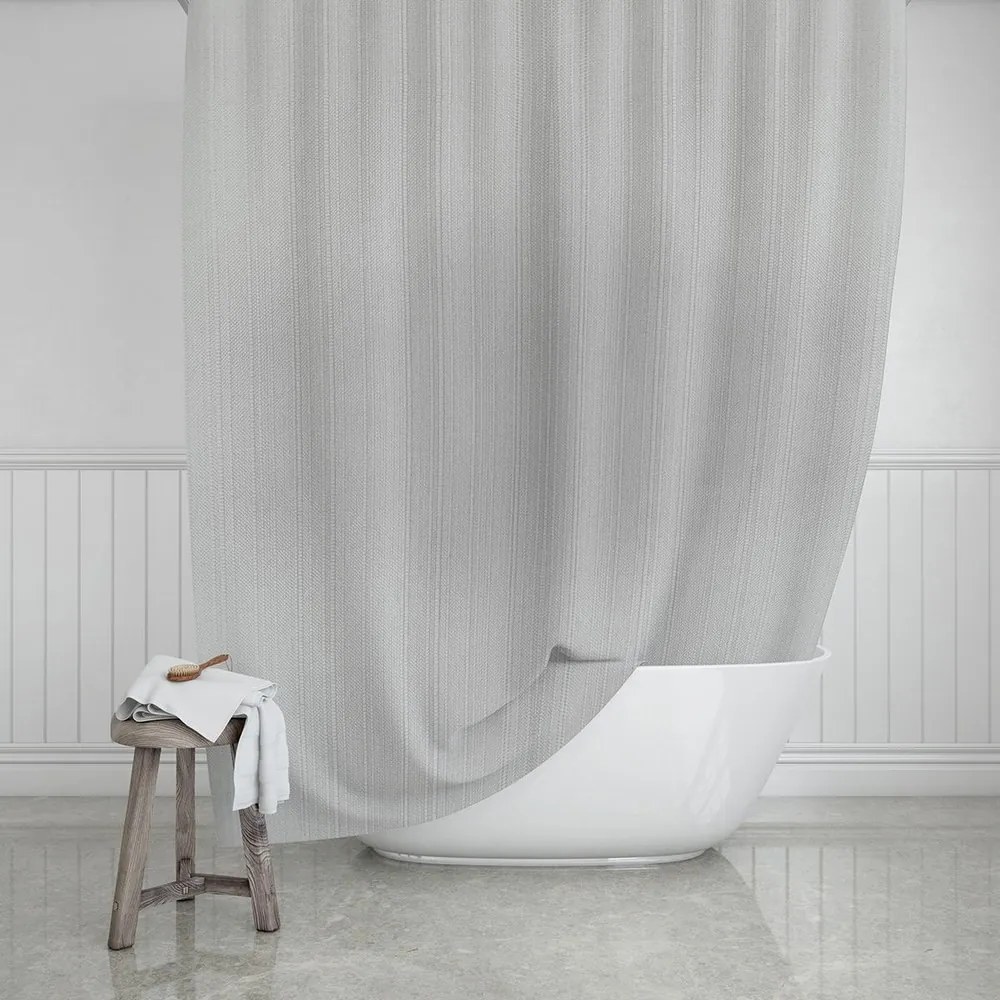 Κουρτίνα Μπάνιου Etherea 02-28138 180x200cm Mist Estia 180Πx200Υ Πολυέστερ