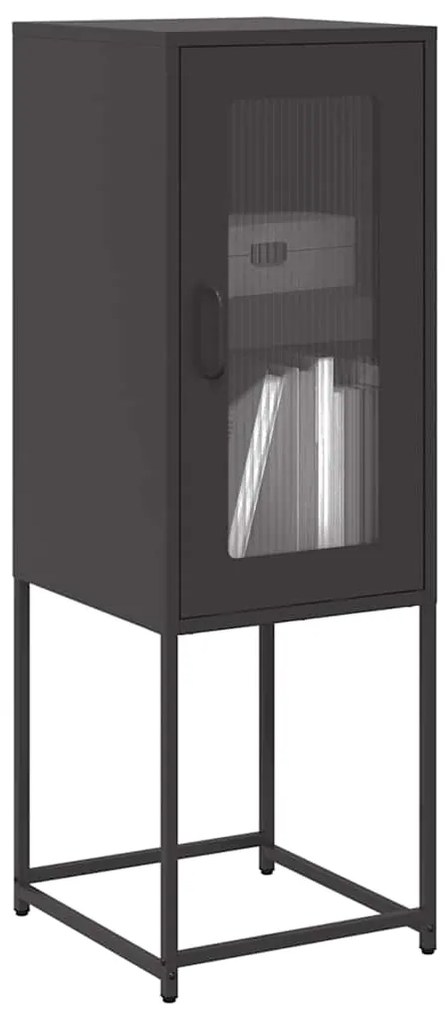 Sideboard Μαύρο 36x39x107 cm από χάλυβα ψυχρής έλασης