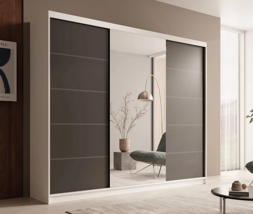 Ντουλάπα Galadriel 250 συρόμενη-Leuko-Mauro