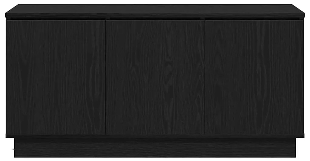 vidaXL Ντουλάπα Τηλεόρασης με LED Μαύρη δρυς 100 x 38 x 49 εκ.