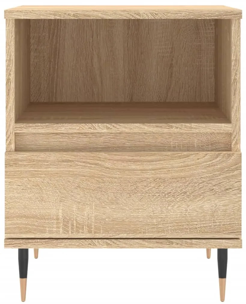 vidaXL Κομοδίνο Sonoma Δρυς 40 x 35 x 50 εκ. από Επεξεργ. Ξύλο