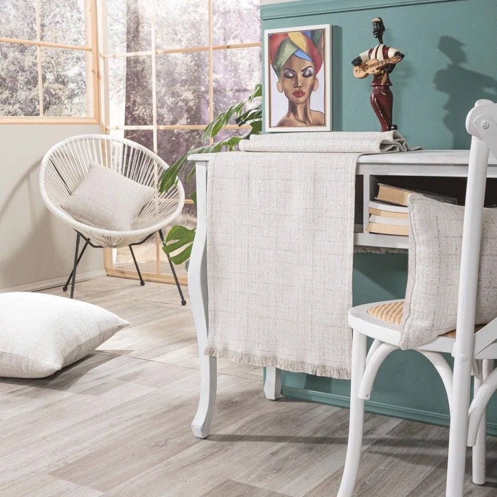 Τραβέρσα Noto 01 Ecru Teoran 45X180 Cotton-Polyester