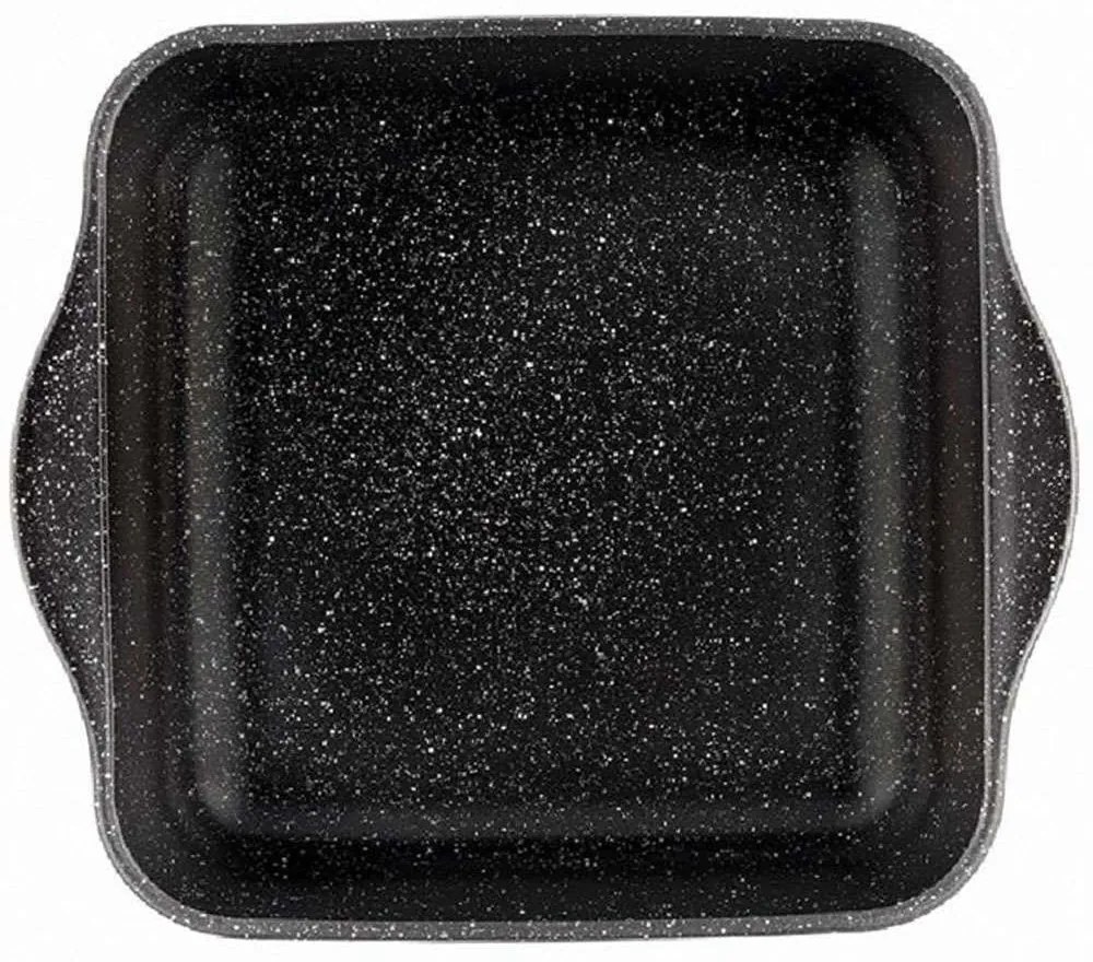 Πυρίμαχο Σκεύος Αντικολλητικό Borcam SP59034G1B 25,6x22x5,9cm 1950ml Black Espiel Glass