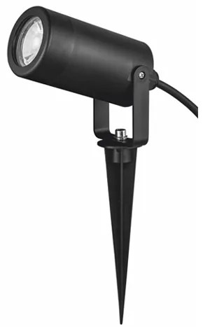 Σποτ Στεγανό Δαπέδου Καρφωτό GU10 3W IP65 Φ6 ACA-SL7030B-Μαύρο SL7030B