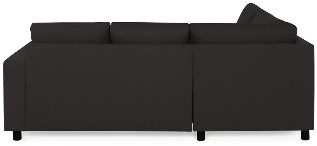 Γωνιακός Καναπές Scandinavian Choice C146, Ανθρακί, Μαύρο, 227x199x86cm, Πόδια: Πλαστική ύλη | Epipla1.gr
