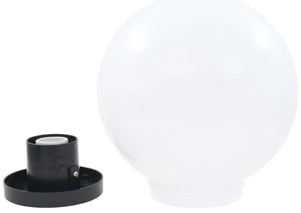 vidaXL Φωτιστικά Μπάλα LED 2 τεμ. Σφαιρικά 25 εκ. Ακρυλικά (PMMA)