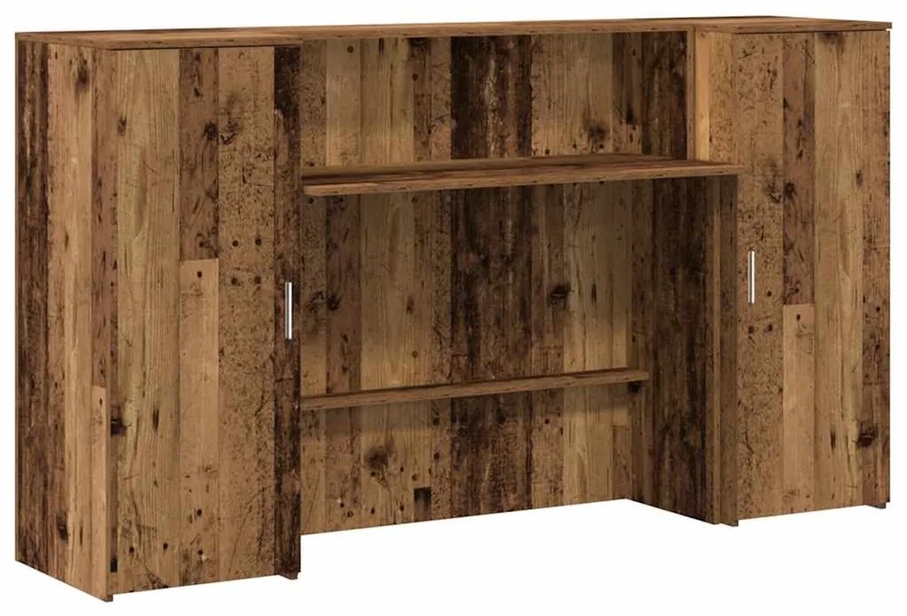 vidaXL Γραφείο υποδοχής Παλιό Ξύλο 180x50x103,5 εκ. Επεξεργασμένο Ξύλο