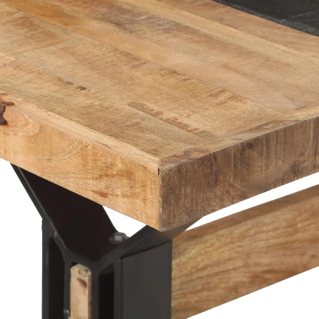 vidaXL Τραπεζαρία 180 x 90 x 76 εκ. από Ακατέργαστο Ξύλο Μάνγκο