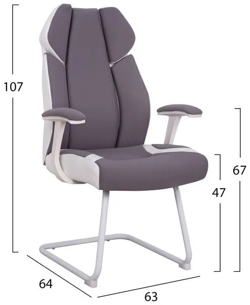 ΠΟΛΥΘΡΟΝΑ ZAHARA HM1102 ΣΕ ΓΚΡΙ ΧΡΩΜΑ 63x64x107cm
