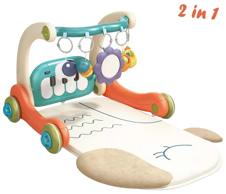 BEBE STARS ΓΥΜΝΑΣΤΗΡΙΟ-ΠΕΡΠΑΤΟΥΡΑ ΔΡΑΣΤΗΡΙΟΤΗΤΩΝ PIANO PARROT 2 IN 1 4249