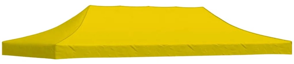 vidaXL Κάλυμμα Τέντας Εκδηλώσεων Κίτρινο 6 x 3 μ. 270 γρ/μ²