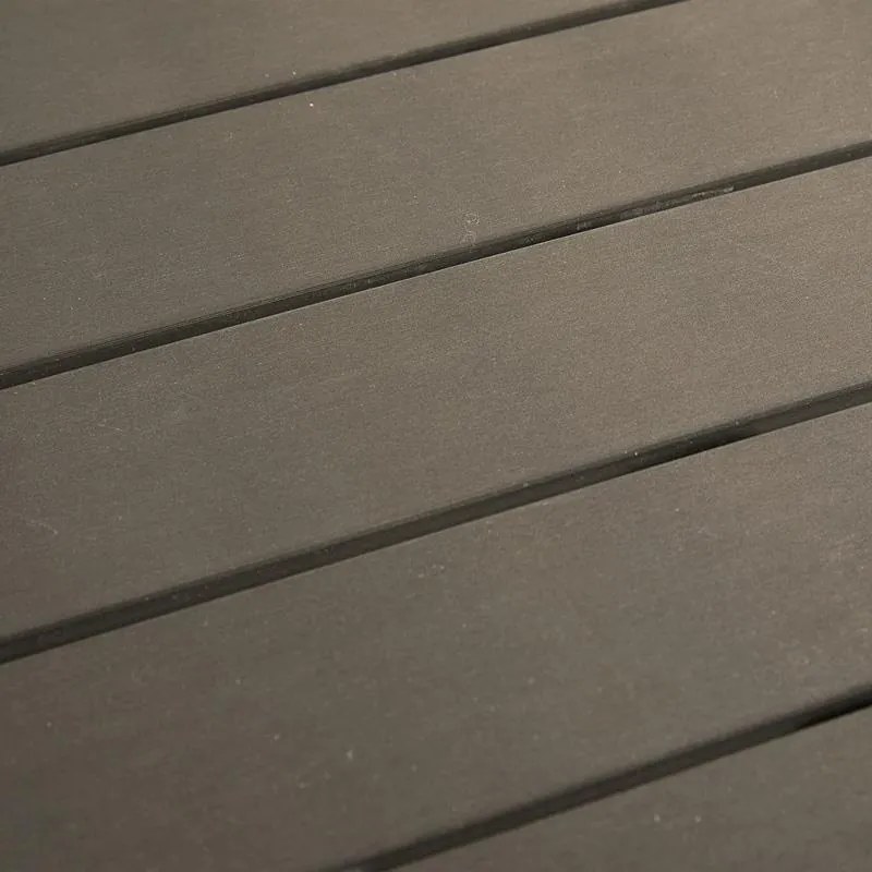 Τραπέζι Appa αλουμίνιο - polywood ανθρακί Φ120x74 εκ. 120x120x74 εκ.