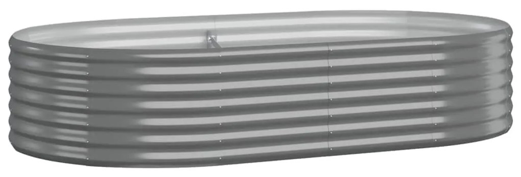 vidaXL Ζαρντινιέρα Γκρι 175x100x36 εκ. Γαλβανισμένος χάλυβας