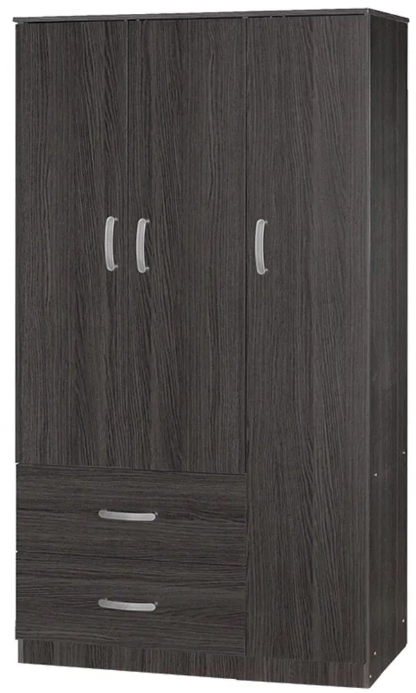 Ντουλάπα Tρίφυλλη Zelia 90x42x180cm Wenge Eo Three Door