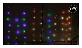 Λαμπάκια Κουρτίνα 200 LED RGB 3,6W Διάφανο ΙΡ 44 2x2m Control 27-00398 Panagoulas-27-00398-Διάφανο 27-00398