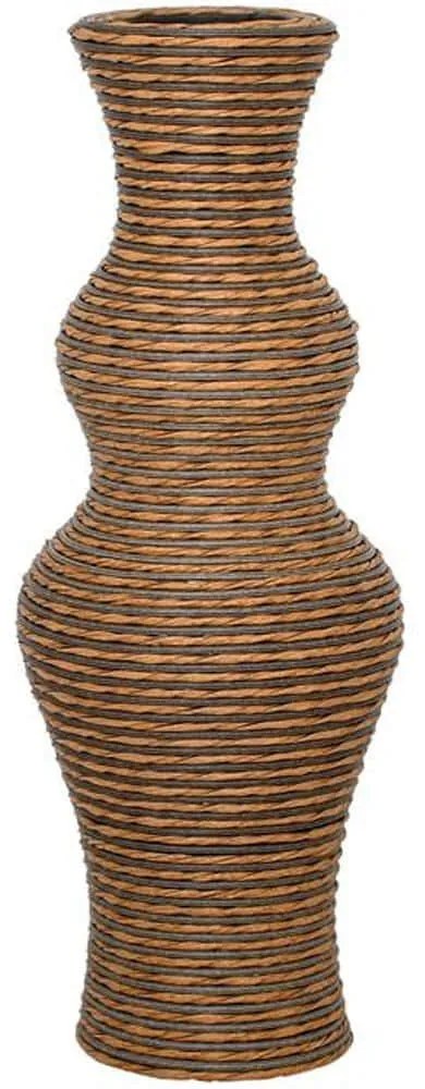 Βάζο 374-225-614 60cm Natural-Grey Rattan,Τεχνόδερμα