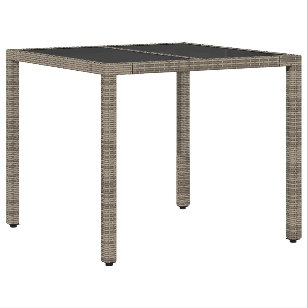 vidaXL Σέτ φαγητού για κήπο 5 pcs Γκρι 90 x 90 x 75 cm