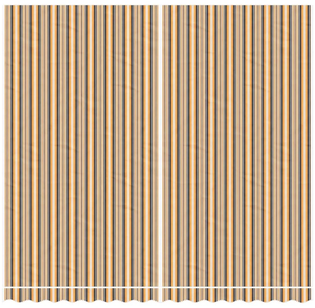 vidaXL Τεντόπανο Ανταλλακτικό Ριγέ Πολύχρωμο 4 x 3,5 μ.