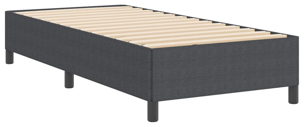 vidaXL Κρεβάτι Σκούρο Γκρι 80x200 εκ