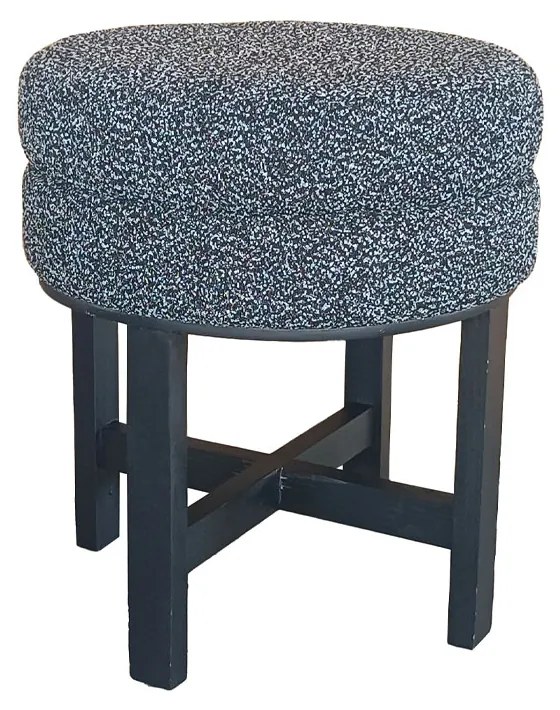Liberta SEGU ΣΚΑΜΠΟ ΜΑΥΡΟ ΛΕΥΚΟ 42x42xH47cm 42x42xH47cm 16-0602