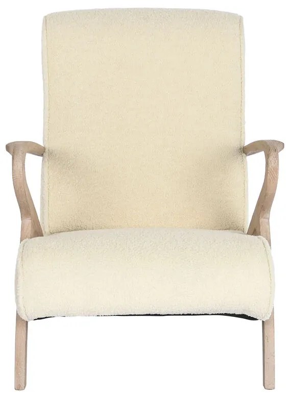 Κάθισμα Home ESPRIT Λευκό Φυσικό 57 x 55 x 85 cm